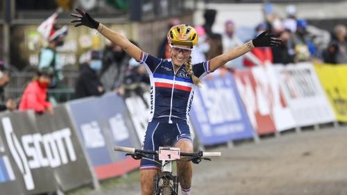 P. Ferrand-Prévot (France) won the women’s elite race at the MTB World Champ. (pict.: Rob Jones)